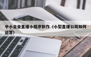 博罗中小企业直播小程序制作（小型直播公司如何运营）