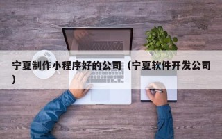 博罗宁夏制作小程序好的公司（宁夏软件开发公司）